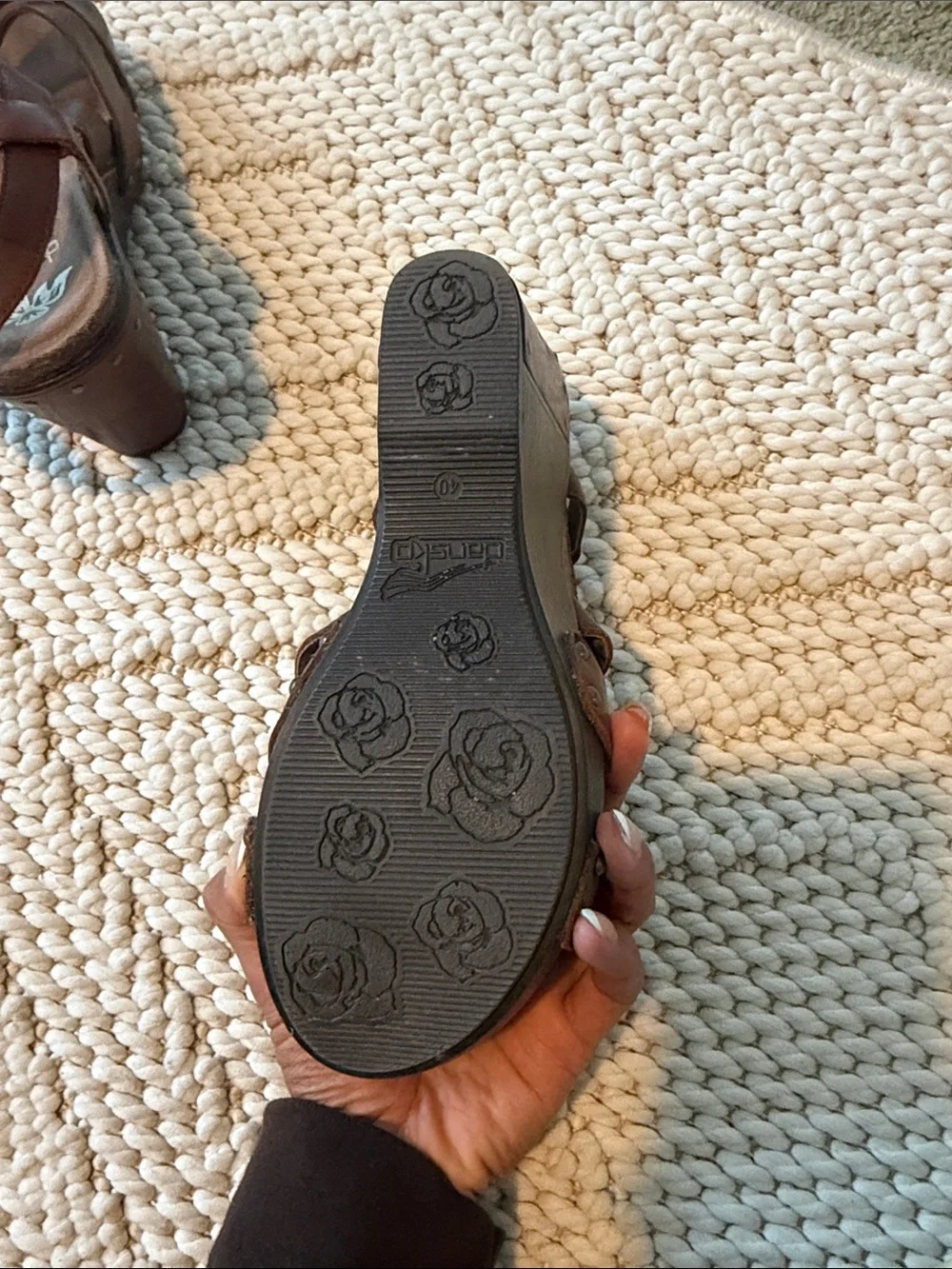 Dansko Brown Frida Wedge Sandals